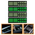 thumbnail image 3 of KAKOWELY 4 Sheets Car Button Stickers Glow Auto Car Stickers Fluorescent Adhesive Decals,4.13X"X1.1"（LxW）, 3 of 4
