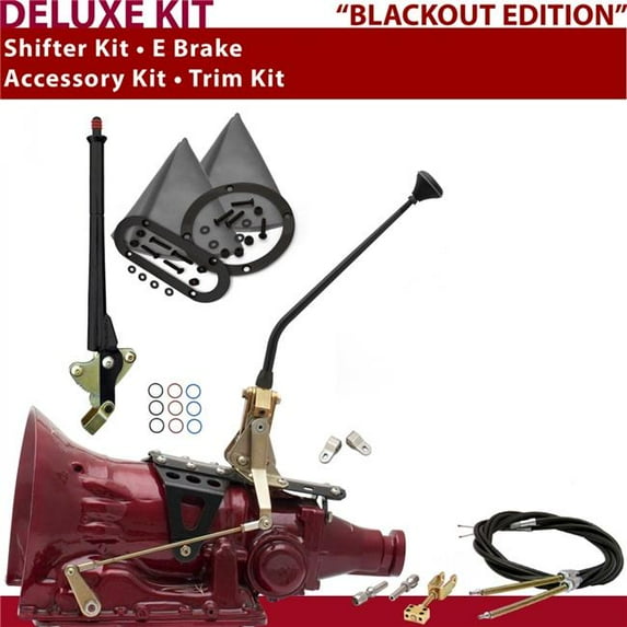 American Shifter 4L80E Shifter Kit Black 12 in. E Brake Cable Clevis Trim Kit for D96AB