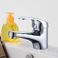 thumbnail image 2 of Robinet Chromé avec Poignée Unique pour Lavabo de Salle de Bain, 2 of 8
