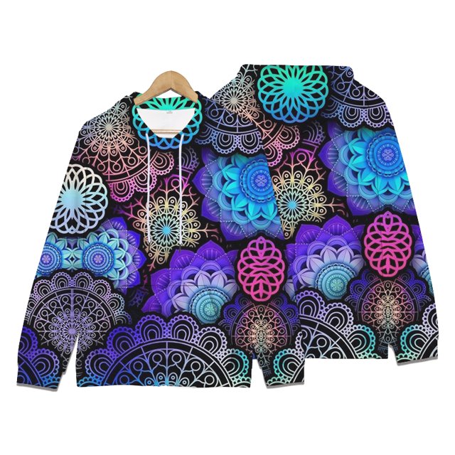 Chandails en Molleton Vintage d'Automne à Fleurs Totem 3D pour Hommes et Femmes, Mode Décontractée, Pulls Oversize