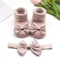 thumbnail image 4 of BOBOGOJP Baby Booties Newborn Infant Sock Shoes Hand Knitting Crochet Boy and Girl Cozy Shoes Rose Gold for Size One Size, 4 of 6