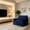 Blue Solid + Velvet, variant on AUU Allea Velveteen Bean Bag Chair with Armrests for Living Room or Bedroom