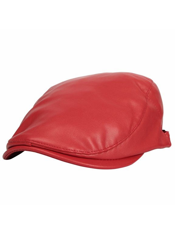 Ivy Gatsby Caps Mens Duckbill Driver Beret Hat Ascot MZ30039 (Wine)