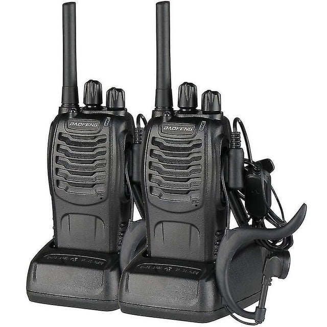 walkie-talkie YONGSHENG BF-88E 1500mah Negro 2 Piezas