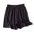 thumbnail image 7 of biudgviw Sleep Shorts for Women Ribbed Ultra-Soft Pajama Shorts Elastic Waisted Comfy Sleepwear Solid Color Bermuda Loungewear, 7 of 7