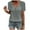 Gray, variant on Womens Tops Plus Size Women's Fashionable Solid Round Neck Short Sleeved Casual T-Shirt Tops Blouses
