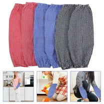 LULULION oil proof arm sleeves cooking sleeve cotton assorted color 3 Pairs