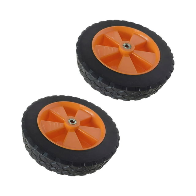 Rueda de carro plegable,Reemplazo de ruedas de goma para vagones plegables,Carrito de playa plegable grande de 7 pulgadas para trabajo pesado,Cesta plegable para comestibles,para ir de