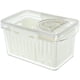 thumbnail image 1 of Filtro de caja para almacenar mantequilla, colador multifuncional, recipientes de grado alimenticio para refrigerador, refrigerador, plástico, verduras., 1 of 6