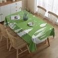 thumbnail image 5 of Merry Christmas Tablecloth Waterproof Spillproof Tablecolths Table Covers Colorful Balls Pine Trees Snowflake Table Cover for Christmas Background Indoor Outdoor Birthday Rectangle,60x84inches, 5 of 5