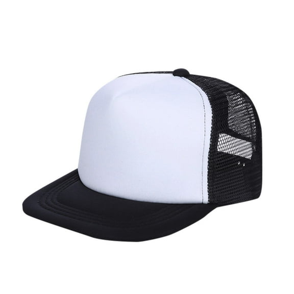 LFEOOST Kids 5 Panel Mesh Trucker Cap Adjustable Snapback Hat Blank Foam Trucker Hat Fashion Hats for Kids Clearance