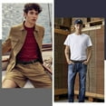 thumbnail image 4 of XIATIAN Men Canvas Belt Web Fabric Casual Belt with Black Double D-ring 1 1/2" Wide Set of 2, 4 of 5