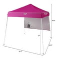 thumbnail image 5 of Zimtown 6x6 ft Pop Up Canopy Tent,Slant Legs,Outdoor Canopy One Button Open with Carry Bag,1 Sidewall,Pink, 5 of 8