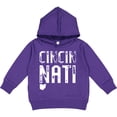 thumbnail image 2 of Inktastic Cincinnati, Ohio Distressed Font Toddler Hoodie, 2 of 4