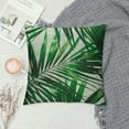 thumbnail image 2 of Creowell  Palm Tree Farmhouse Pillow Cover Realistic Vivid Leaves of Palm Tree Growth Ecology Botany Themed Prin Decorative Throw Pillow Case 18x18in, 2 of 5