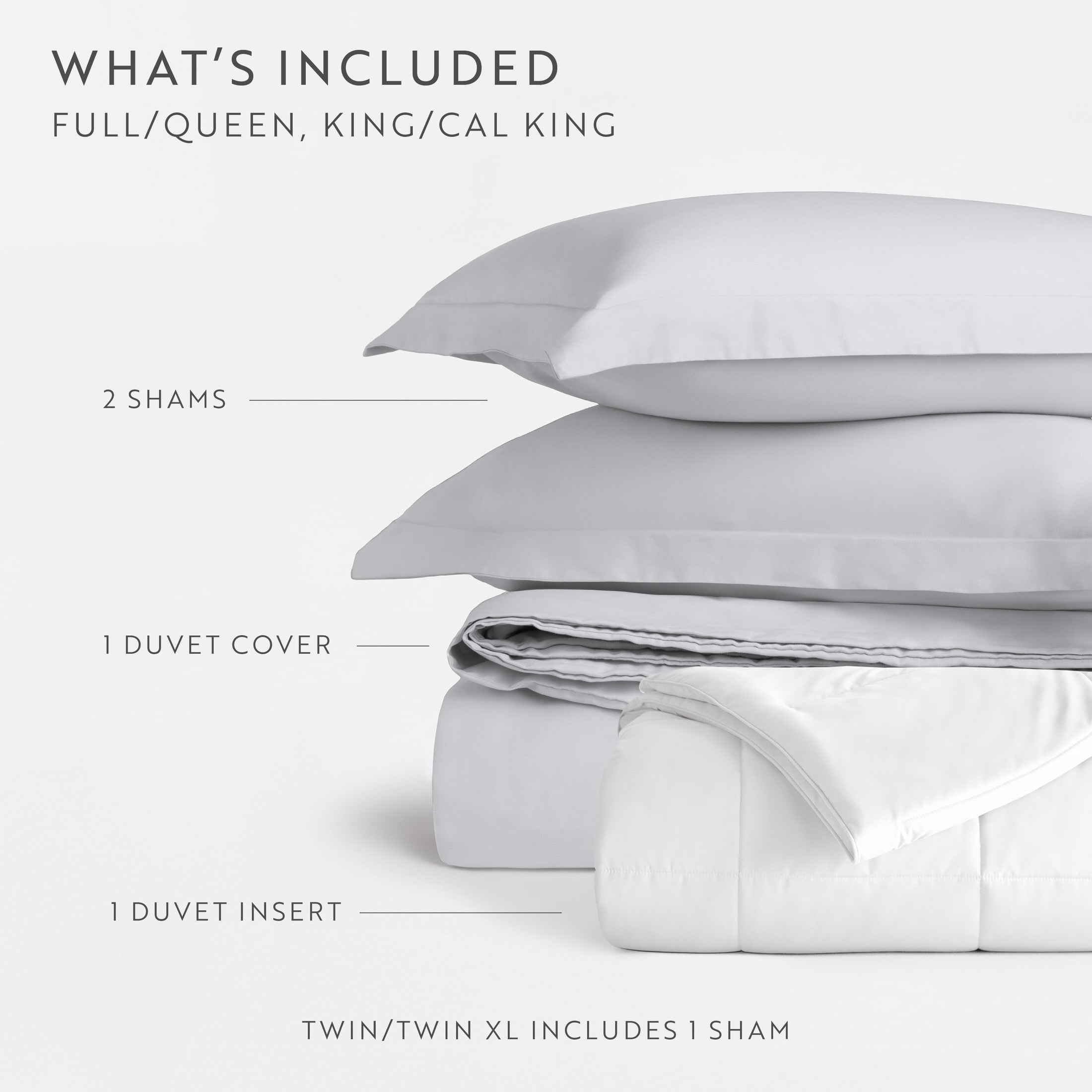 Vintage-Washed Sateen Cotton Duvet Cover Set & Comforter Bedding Bundle - Ultra-Soft and Plush, All-Season Comfort by Comfort Canopy