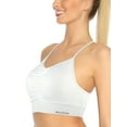 thumbnail image 2 of RELLECIGA Beach Yoga Women's V Neck Ruched Sports Bras Fitness Support Workout Bras, 2 of 5