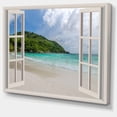 thumbnail image 2 of Designart - Open Window to Calm Seashore - Extra Large Seashore Canvas Art, 2 of 3