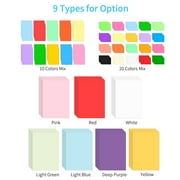 Eccomum 100 Sheets A4 Color Copy Paper 210x297mm/8.3x11.7in Printer Paper 70GSM for Copy Printing Writing Crafts & Art