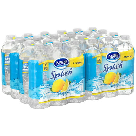 Nestle Splash Natural Lemon Flavored Water, 16.9 Fl. Oz., 24 (Best Tasting Flavored Seltzer Water)