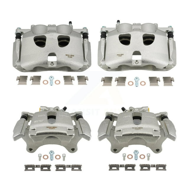 CMX Front Rear Disc Brake Caliper Assembly Left Right Side (Driver Passenger) Kit for Car 2015-2020 Ford F-150 with Electric Parking 12 Internal Splines KBC-100861