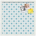 thumbnail image 2 of PinPix 20x20 Custom Cork Bulletin Board Light Blue Polka Dot Poster Board Has a Fabric Style Canvas Finish, Framed in Light Blue Polka Dot, by ArtToFrames (PinPix-344), 2 of 6