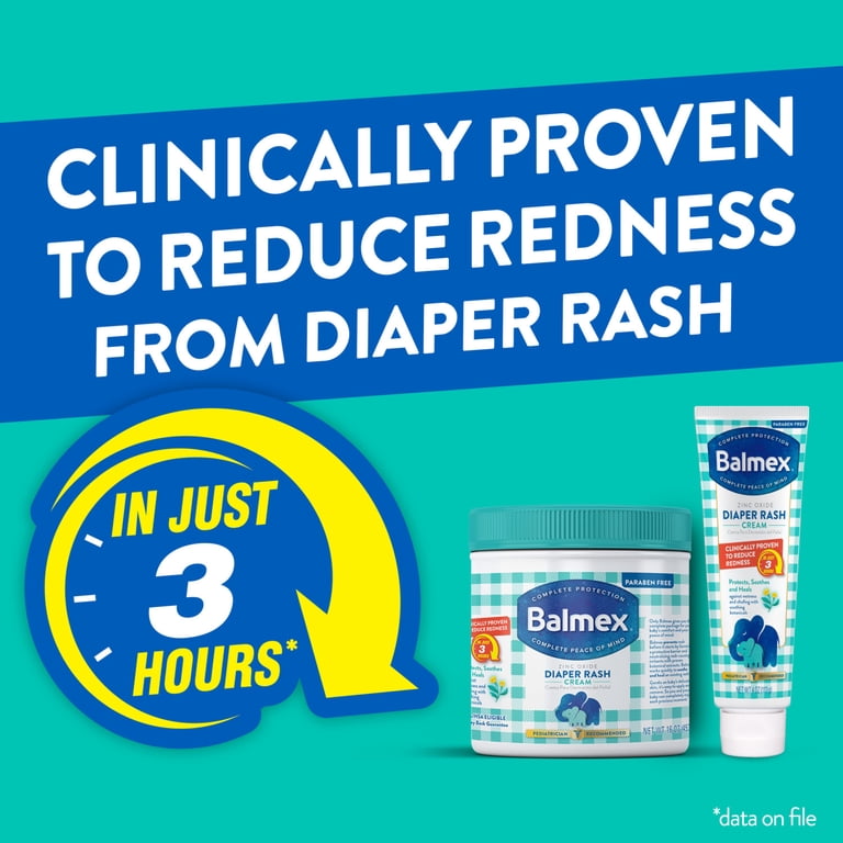 Balmex Complete Protection Baby Diaper Rash Cream with Zinc Oxide