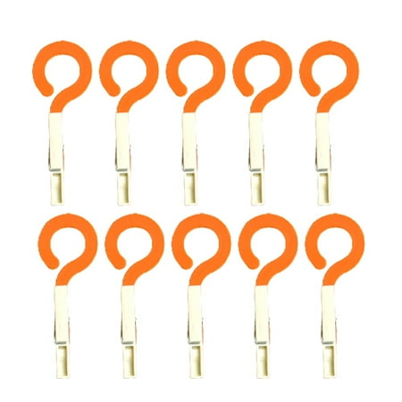 

10pcs Clamp Sealer Food Bag Sealing Clip Fresh-Keeping Clamp Sealer for Food and Snack Bags Kitchen Orange Apricot 10 Hooks