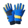 thumbnail image 6 of Riecok Winter Two Gloves Toddler Water Resistant Elastic Wrist Solid Color Snowboard Warm Mittens for Boys Girls Blue 5 Years, 6 of 6