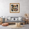 thumbnail image 3 of Stephen Chambers 26x26 Gold Ornate Wood Framed With Double Matting Wall Art Titled - Rihanna, 3 of 6