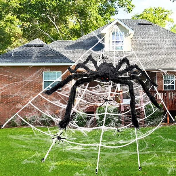 Giant Spider Webs Decoration Large Outdoor Yard Decor Scary 59