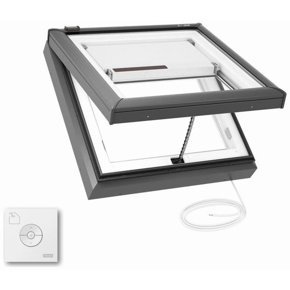 Velux Vcm 2222 2004S Vcm Manual Venting Curb Mount Skylight - Gray Frame / Clear Glass