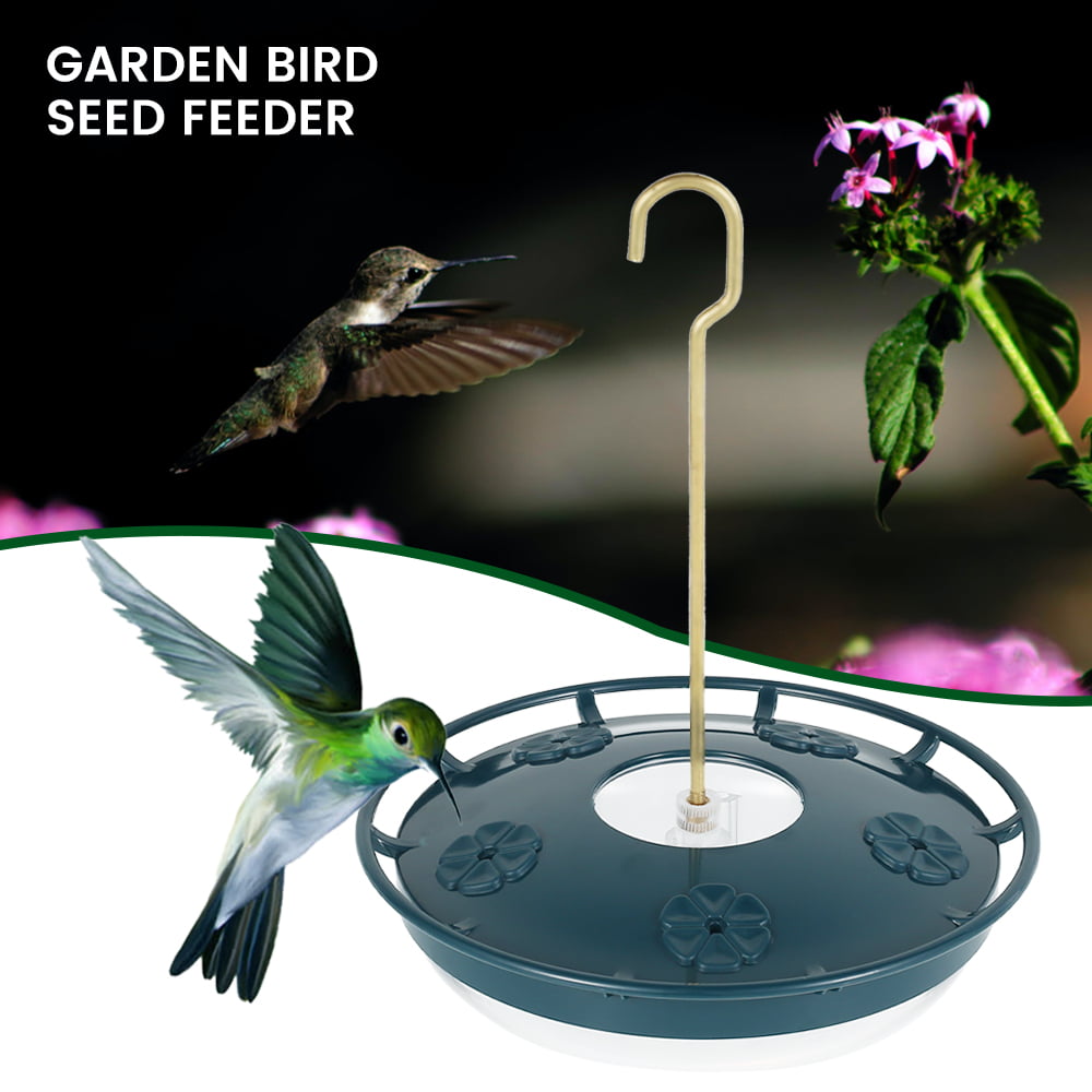 Bird Feeder Park Bird Wild Outdoor Garden Hanging Ports Seed Plastic Feeder~PL