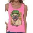 thumbnail image 1 of Awkward Styles Irish Sleeveless Shirt Pug in Green Hat Tank Tops for Women Paddys Day, 1 of 4