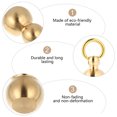 thumbnail image 4 of Vintage Brass Gourd Pendent for Home Decor 3Pcs, 4 of 8