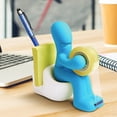 thumbnail image 1 of Dispensador de cinta NQ Soporte divertido con rollo de cinta clips notas adhesivas y bolígrafo azul, 1 of 3
