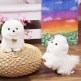 thumbnail image 5 of Poupée Chien en Peluche Jouet Mignon Chien Blanc Poupée Chiot Poméranien Oreiller,1, 5 of 5