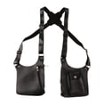 thumbnail image 1 of Bolso de hombro doble para axila, cartera antirrobo, funda para viaje, fiesta de hombres Negro, 1 of 8
