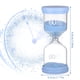 thumbnail image 2 of Naiovety Reloj de arena azul con temporizador largo, 60 minutos de cronometraje preciso, artesanía exquisita, temporizador de reloj de arena, 2 of 6