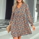 thumbnail image 5 of Vestido Floral Para Mujer, Tejido Suave Con Cuello En V, Lavable A Máquina, Respetuoso Con La Piel, Para Vacaciones ANGGREK Otros, 5 of 6