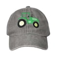 thumbnail image 4 of Krdevn Washed Kids Baseball Cap Cute Green Tractor Embroidery Adjustable Strap Soft Breathable Unisex Casual Sun Hat for Toddler Boys Girls Outdoor Daily Wear, 4 of 4