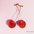 thumbnail image 3 of Pendientes distintivos para mujer, frescos, exagerados, divertidos, lindos, fruta, cereza, largos, súper dulces, 3 of 5