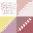 thumbnail image 4 of Kit de uñas Allstarry, 120 unidades, paquete de 5 unidades, French Children Press On, 4 of 7