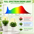 thumbnail image 2 of Fyniora Plant Grow Light-2 Pack, Full Spectrum LED Plant Light for Indoor Plants, Height Adjustable Growing Lamp with Auto on/off Timer 3/9/12H, 10 Dimmable Brightness, Ideal for Small Plants, White, 2 of 8