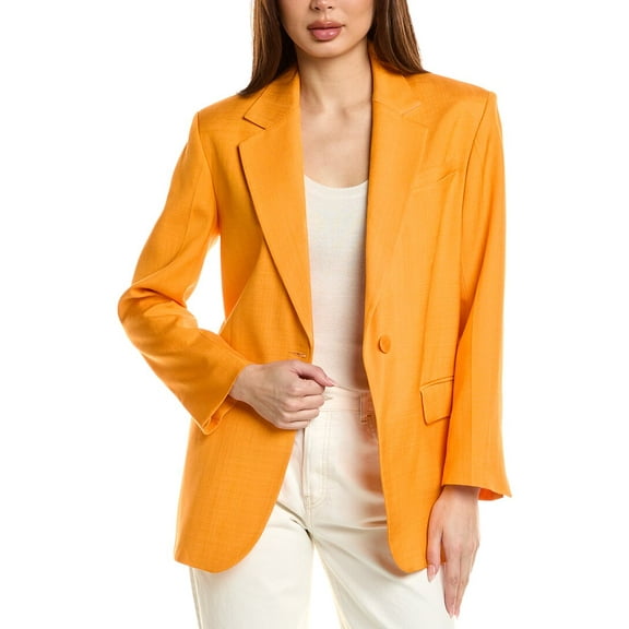 Sandro womens Suit Blazer, 42, Orange