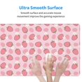 thumbnail image 4 of Naloa Strawberries Gaming Mouse Pad Large Mouse Mat Long Extended Desk Pad Non-Slip Rubber Mice Pads Stitched Edges Thin Pad (16x29.5 Inch), 4 of 8