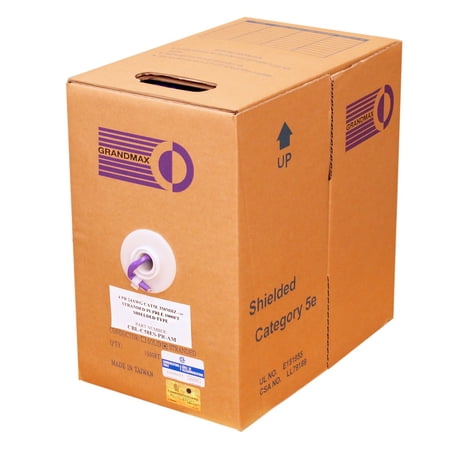 Grandmax Cat5e 350MHz Shielded Stranded 1000ft 100% Copper Cable Purple price history on PriceWatchPro