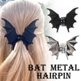 thumbnail image 3 of Halloween Bat Hair Claw Clips, Gothic Punk Metal Hair Accessories for Women, Party Styling, 3 of 4