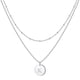 thumbnail image 1 of Iefwell Collares De Plata Para Mujeres Y Niñas – Collares Con Inicial De Plata Para Mujeres Y Niñas, Regalos Para Adolescentes Y Niñas, Collares En Capas Para Mujeres, Joyería De Plata, Collares Con L, 1 of 1