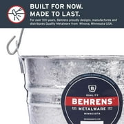 Behrens High Grade Steel 1205 5 Quart Hot Dipped Galvanized Steel Pail